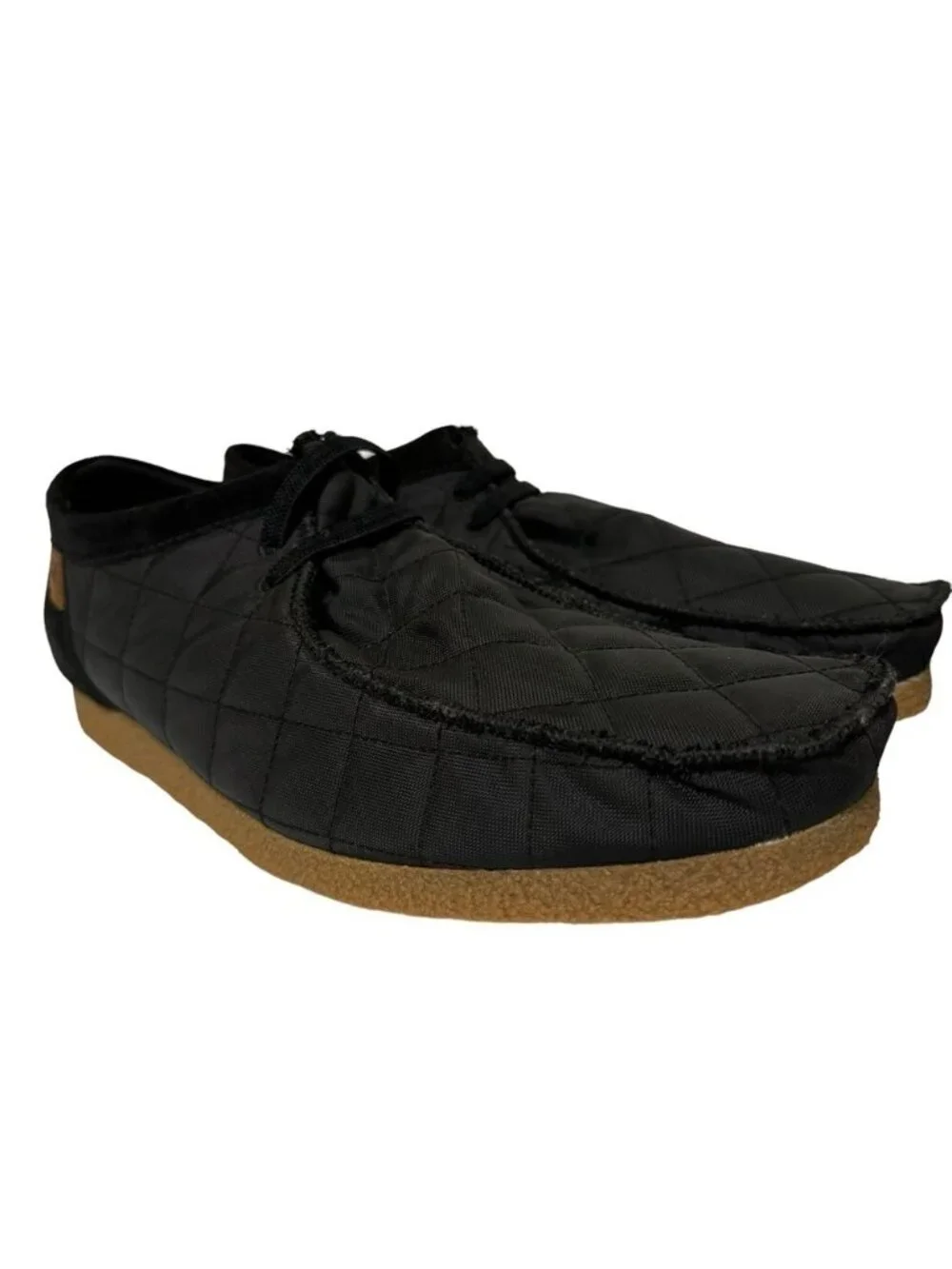 Clarks Mens Shacre II Step Moc Loafers Size 12 Wide Black Casual Suede Textile